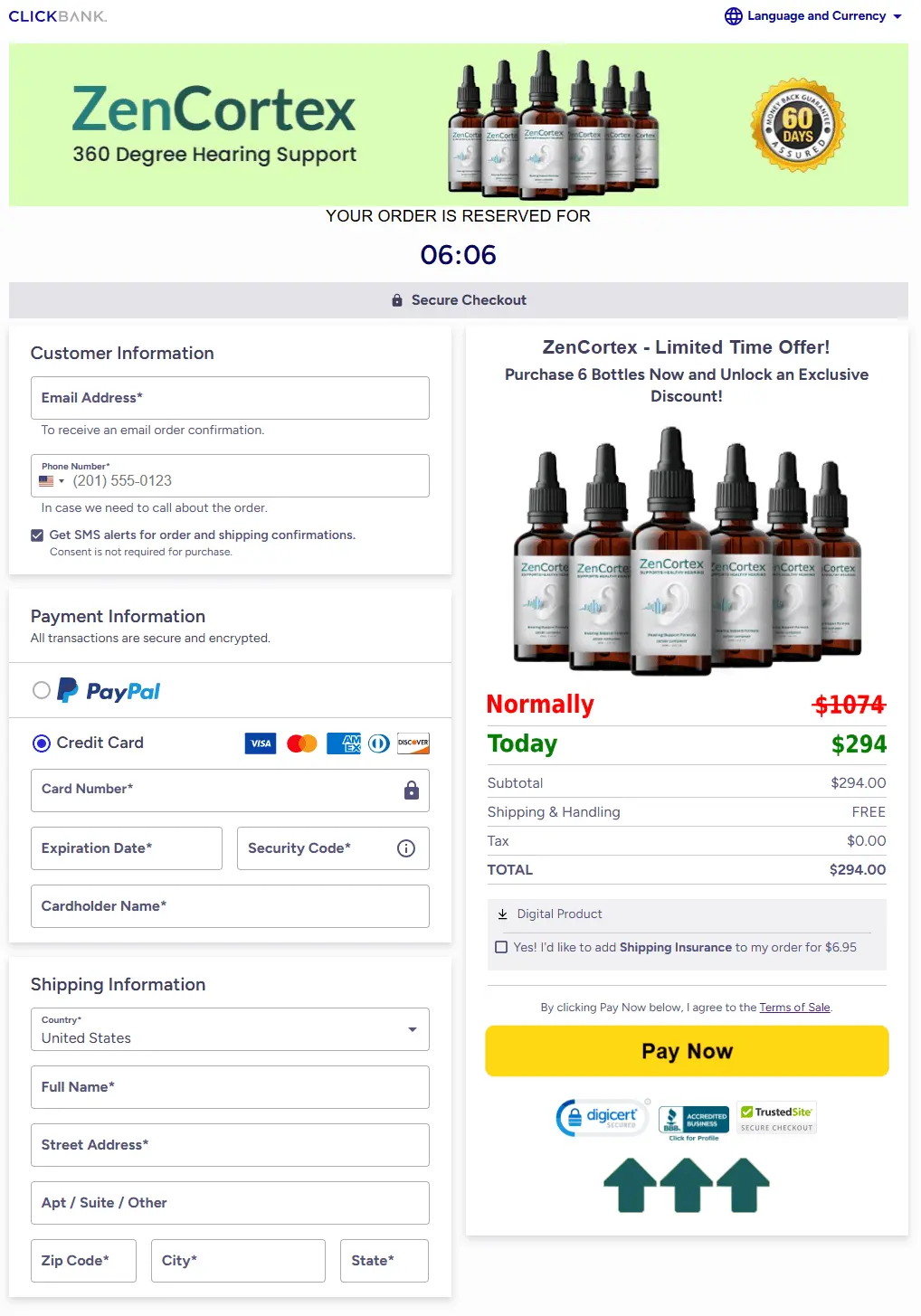 Ikaria Lean Belly Juice zencortex-secure-checkout-page